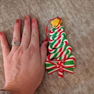 Festive Candy Cane Christmas Tree Ornament